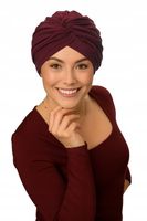 TURBAN CLARA bambus Lidia B/513 BURGUND bordo