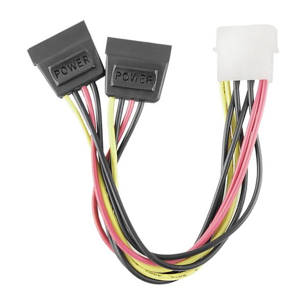 Qoltec Kabel adapter POWER MOLEX | 2xSATA | 0.2m zdjęcie 2