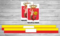Oznaczenie taxi Warszawa Naklejki magnetyczne zest