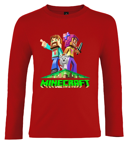 Koszulka z dł.rękaw. Minecraft zdjęcie 1