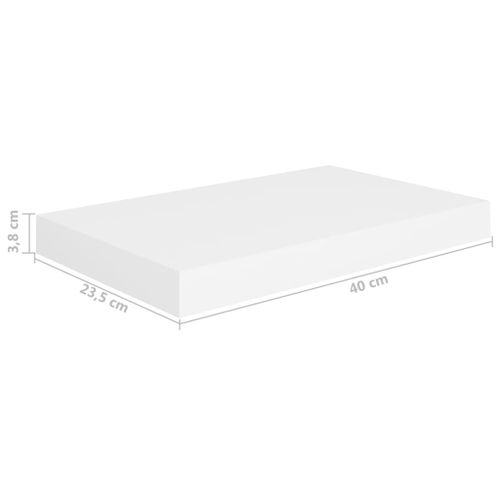Półka ścienna biała 40x23x3.8cm MDF VidaXL na Arena.pl