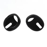 gumki cienkie bez uszka do Apple Airpods Pro, JBL czarne Ultrathin