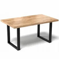 STÓŁ DO KUCHNI JADALNI SALONU SOLIDNY LOFT METALOWE NOGI 120x60CM DĄB ZŁOTY
