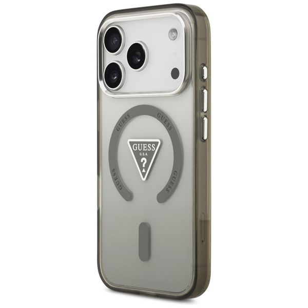 etui guess iml gradient triangle logo    magsafe do iphone 17 pro max khaki zdjęcie 2