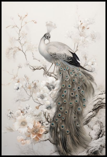 Plakat 67,5x100cm Pawia Gracja zdjęcie 2