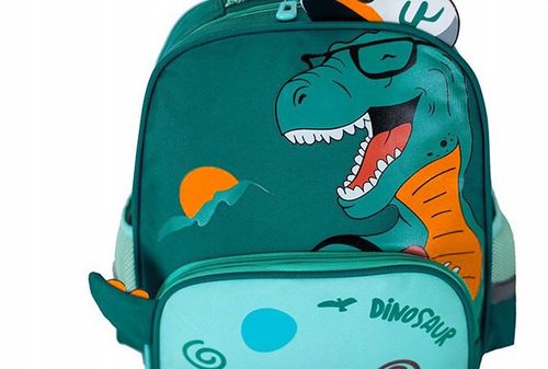 PLECAK DZIECIĘCY DLA PRZEDSZKOLAKA PODRÓŻNY DINOZAUR ZIELONY na Arena.pl