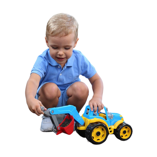 POJAZD KOPARKA TRAKTOR Z DOCZEPIANYM WYSIĘGNIKIEM Z ŁYŻKĄ BUDOWA na Arena.pl