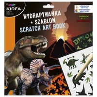 wydrapywanka + szablon dinozaury kidea