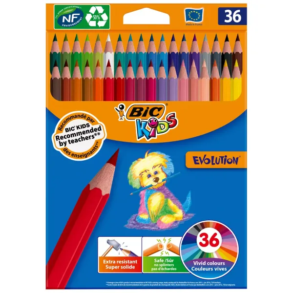 Kredki ołówkowe Kids Evolution ECOlutions 36szt zdjęcie 1