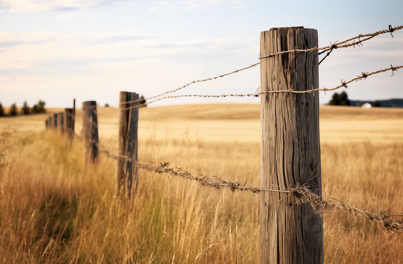 Plakat 91,5x60cm Płot na Polu zdjęcie 1