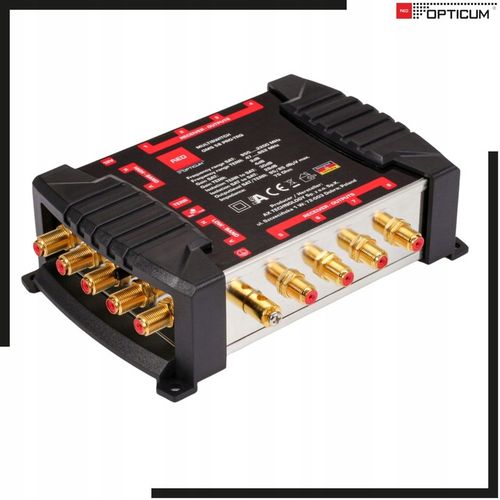 MULTISWITCH OPTICUM OMS 5/8 PRO TRQ 5 WEJŚĆ 8 WYJŚĆ SAT NAZIEMNA DVB T na Arena.pl