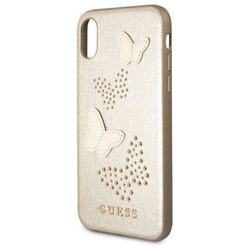 Guess Studs & Sparkles - Etui iPhone X (beżowy) na Arena.pl