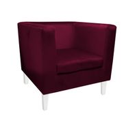 Fotel Monaco nogi 20 białe MG02