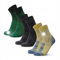 Lekkie Skarpety Trekkingowe Merino DANISH ENDURANCE Turystyczne 3-pak 43-47