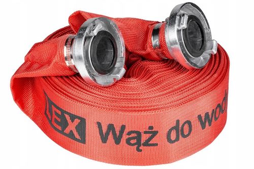 WĄŻ STRAŻACKI 2"20m do pompy wody szamba SOLIDNY WYTRZYMAŁY 2 szybkozłącza na Arena.pl