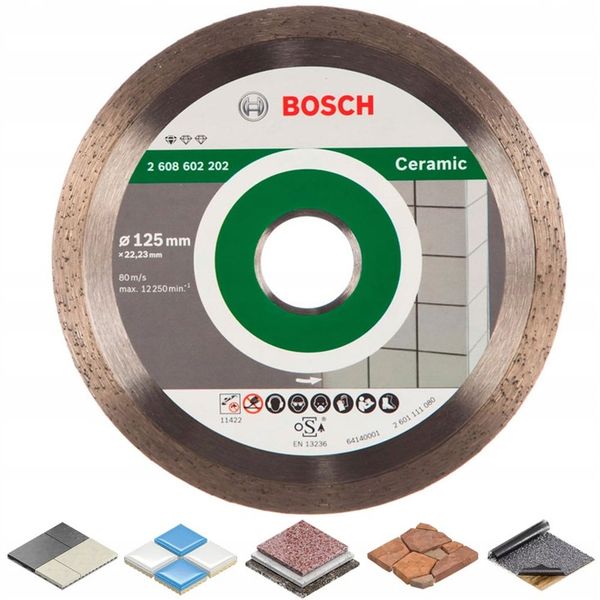 BOSCH TARCZA DIAMENTOWA 125mm GRES CERAMIKA MARMUR zdjęcie 1