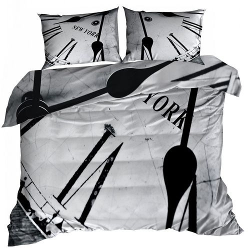 Pościel 3D satyna bawełniana 140x200cm TARCZA ZEGARA na Arena.pl