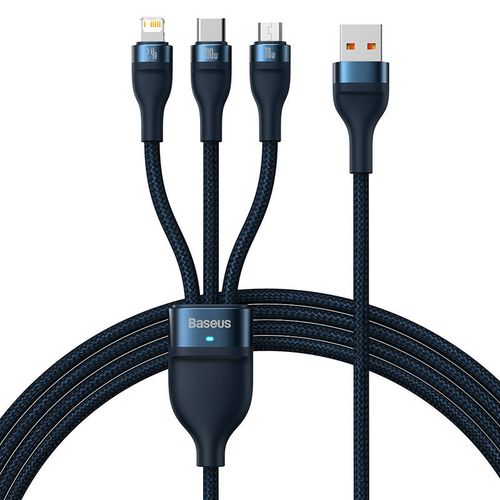 kabel usb 3w1 baseus flash series, usb-c + micro usb + lightning na Arena.pl