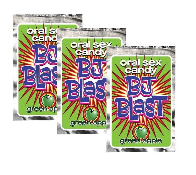3x Jabłkowe Cukierki Seksu - Bj Blast Green Apple Oral Sex Candy zdjęcie 1