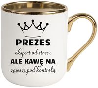 Kubek PREMIUM śmieszny prezent dla PREZESA ekskluzywny upominek