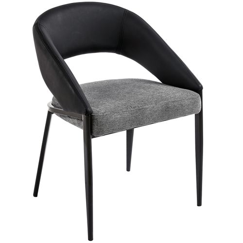 krzesło bergamo czarno-szare na Arena.pl