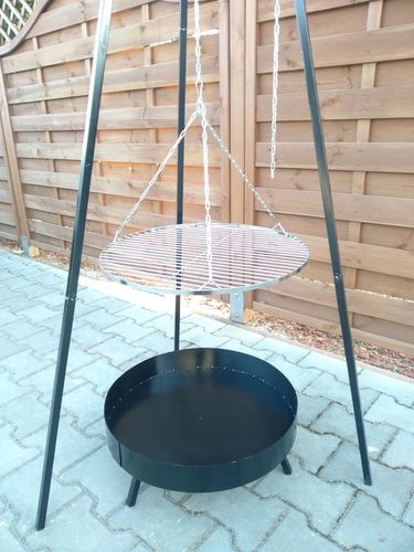 GRILL OGRODOWY WISZĄCY TRÓJNÓG PALENISKO WĘGLOWY 5 na Arena.pl