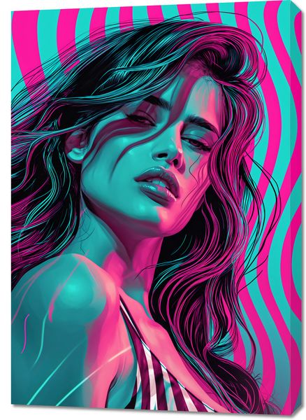 Obraz 70x100cm Neonowy Wzrok zdjęcie 1
