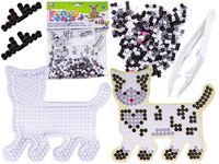 ZESTAW DLA DZIECI KORALIKI DO PRASOWANIA ŁACIATY KOTEK,