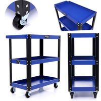 Wózek Warsztatowy Szafka Serwisowy na Narzędzia Mocny 3 Półki Kraft&Dele