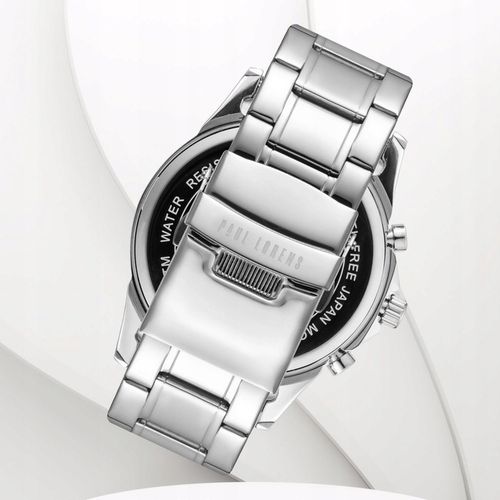 Zegarek męski Paul Lorens NEXTON multi-datownik SREBRNY stylowy BOX+ GRAWER na Arena.pl