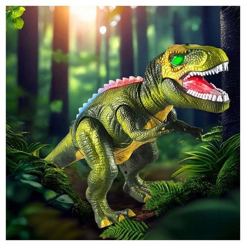 DINOZAUR DLA DZIECI ZDALNIE STEROWANY ROBOT ZABAWKA NA PILOTA CHODZI RYCZY na Arena.pl