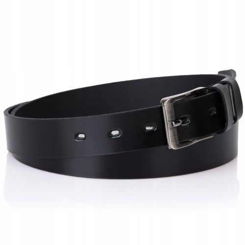 SEPHER Pasek Męski Skórzany CZARNY garnitur spodni na Arena.pl