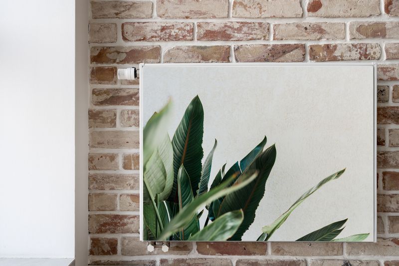 Mata MAGNETYCZNA Na Grzejnik Liście Beton Dekoracja 100cm x 60cm zdjęcie 6