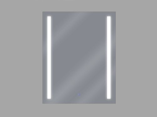 Lustro Ścienne Led 60 X 80 Cm Srebrne Martinet na Arena.pl