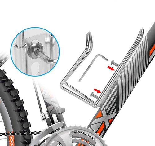 KOSZYK NA BIDON ROWEROWY UCHWYT ALUMINIOWY na Arena.pl