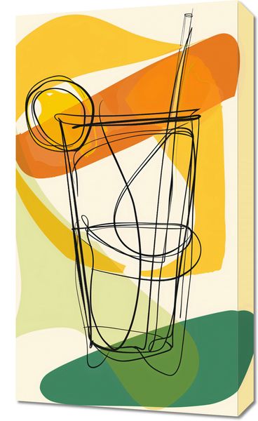 Obraz 40x70cm Koktajl Artystyczny zdjęcie 1