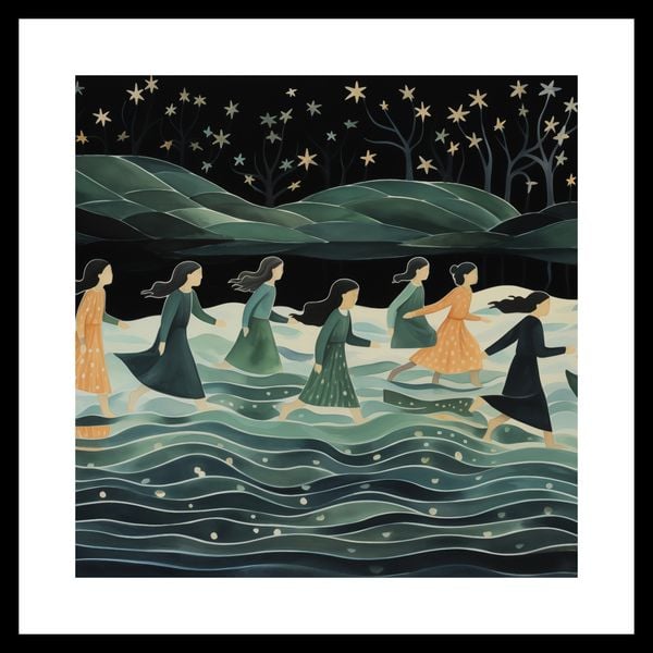 Plakat 40x40cm Nocna Procesja zdjęcie 3