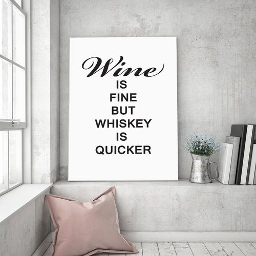 Obraz na płótnie – Canvas, wino i whiskey 40x60 na Arena.pl