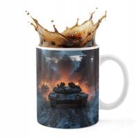 KUBEK CERAMICZNY 330ML DRUK - CZOŁG WOJSKO ARMIA