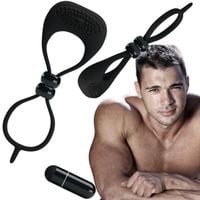 pierścień podwójny na penisa jądra zacisk sex ring