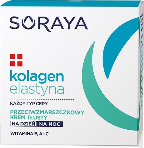 Soraya Kolagen Elastyna Przeciwzmarszczkowy Krem tłusty na dzień i noc 50ml na Arena.pl