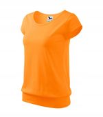Koszulka bluzka damska t-shirt CITY mandarynka L
