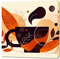 Obraz 90x90cm Wachlarz Ciepła