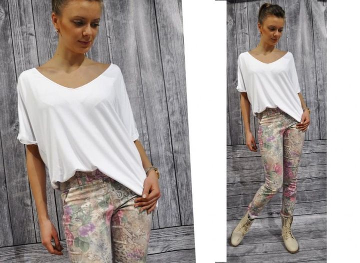 MIKOS*NOWOSĆ BLUZKA OVERSIZE, KIMONO Z DEKOLTEM SM zdjęcie 12