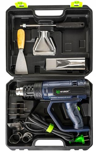 OPALARKA ELEKTRYCZNA 2 BIEGI REGULACJA LCD MOCNA 2200W + 5 DYSZ + SZPACHLA na Arena.pl