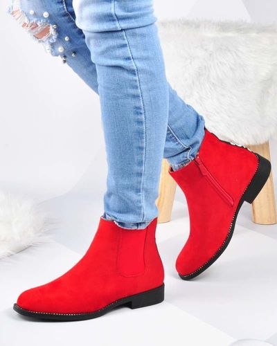 Pantofelek24.pl | Czerwone botki37 na Arena.pl