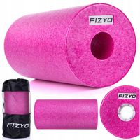 Roller Wałek do Masażu Rehabilitacji FIZYO EPP Fitness Gładki RÓŻOWY