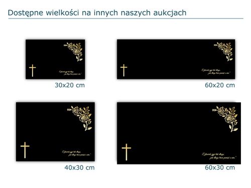 SZKLANA PODSTAWKA POD ZNICZE 40x40cm 490h + napis na Arena.pl