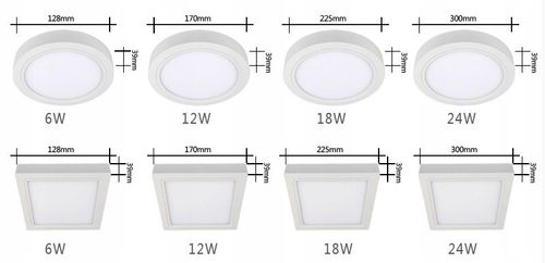 PANEL LED 6 W NATYNKOWY OKR. ZIMNY/CIEPŁY W-WA na Arena.pl