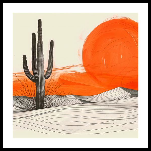 Plakat 60x60cm Kaktus Saguaro zdjęcie 3
